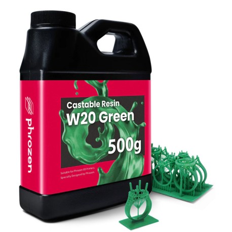 رزین پرینتر 3 بعدی برای طلاسازی Phrozen Castable Resin W20 Green